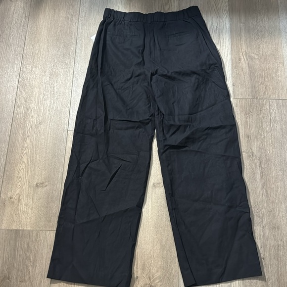 NWT! GAP Black 365 High Rise Linen-Blend Trousers - Multiple 🔹 - Picture 10 of 12